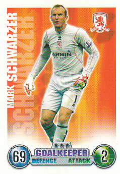 Mark Schwarzer Middlesbrough 2007/08 Topps Match Attax #193